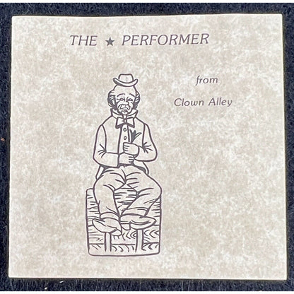 Mosser Glass Clown Alley The Performer Sambo Ohio 1982 w box- 4th in Series