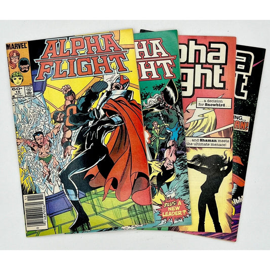 Alpha Flight #16 - #19 Feature Talisman and Big Hero 6 Marvel 1980s