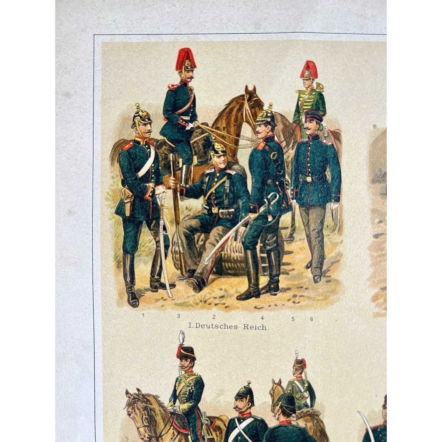 Vintage Military Uniform Prints Set of 3 Kaiserlicher Herald Artillerie