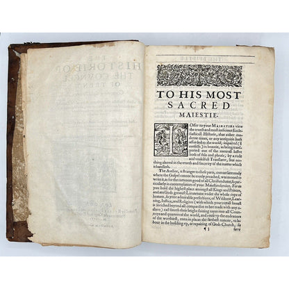 The Historie of the Councel of Trent, 1620 First English Edition w/ Inscriptions