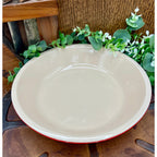 Le Creuset 9" Red Stoneware Pie Dish - Excellent Condition