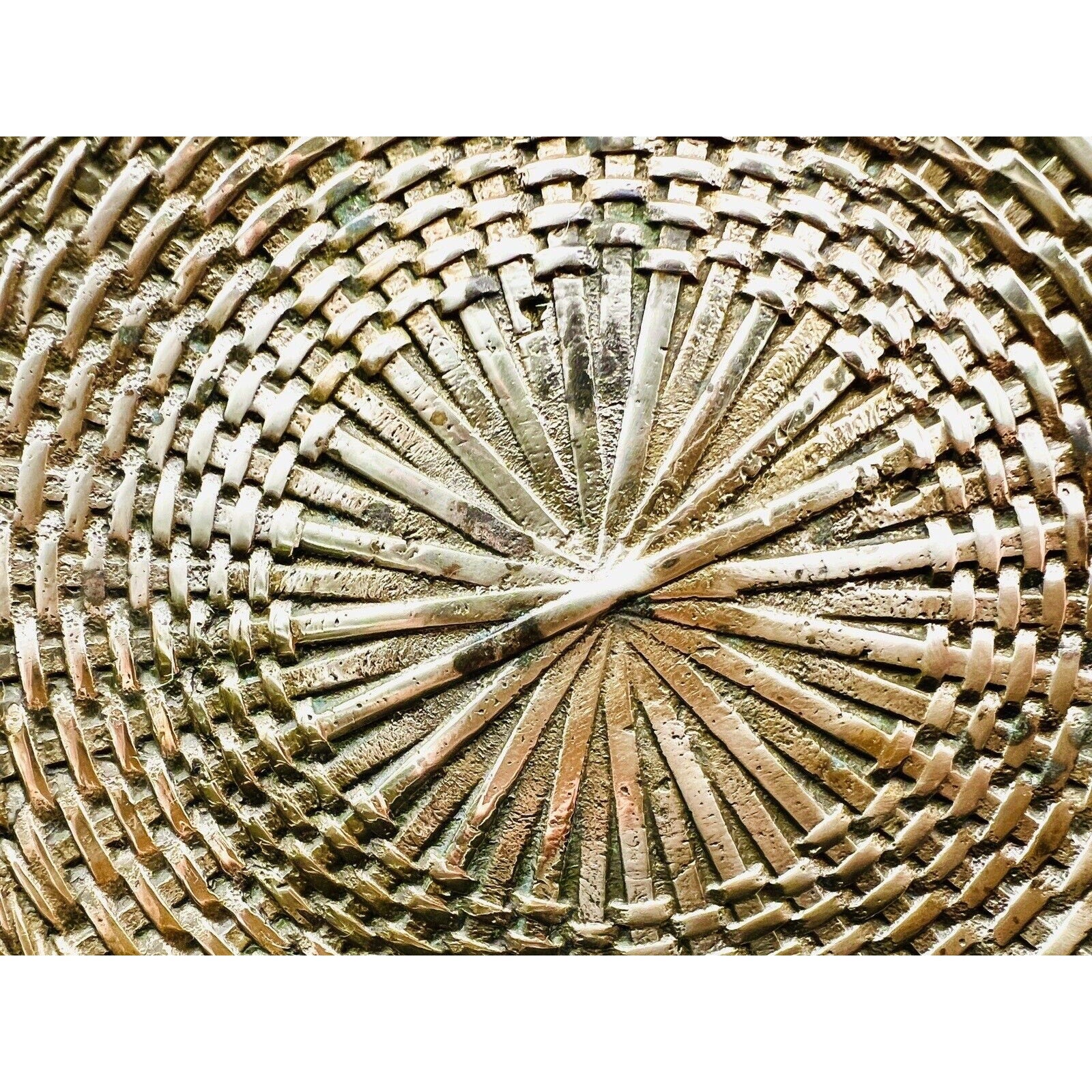 Italian Vintage Reticulated Brass Plate