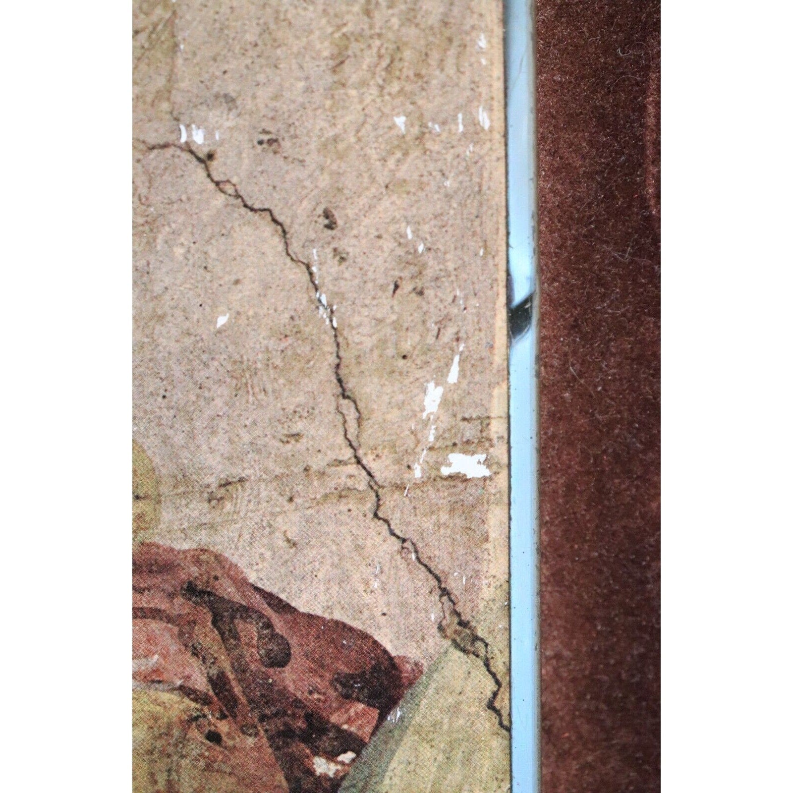 Vintage 16" x 12" Brigita del Forno #041 Pompeian Painting on Velvet