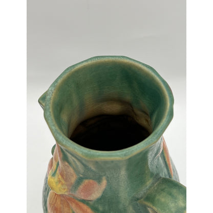 Roseville Pottery Clematis Double-Handled Vase