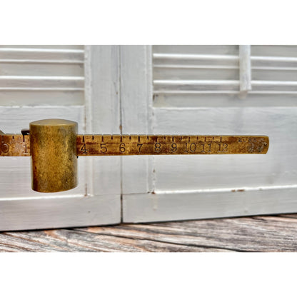 Antique Red Split Tail Cast Iron & Brass Howe Company Scale