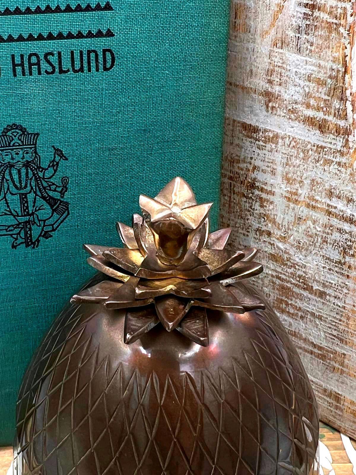 Vintage Nora Fenton Design Pineapple Shaped Decorative Box