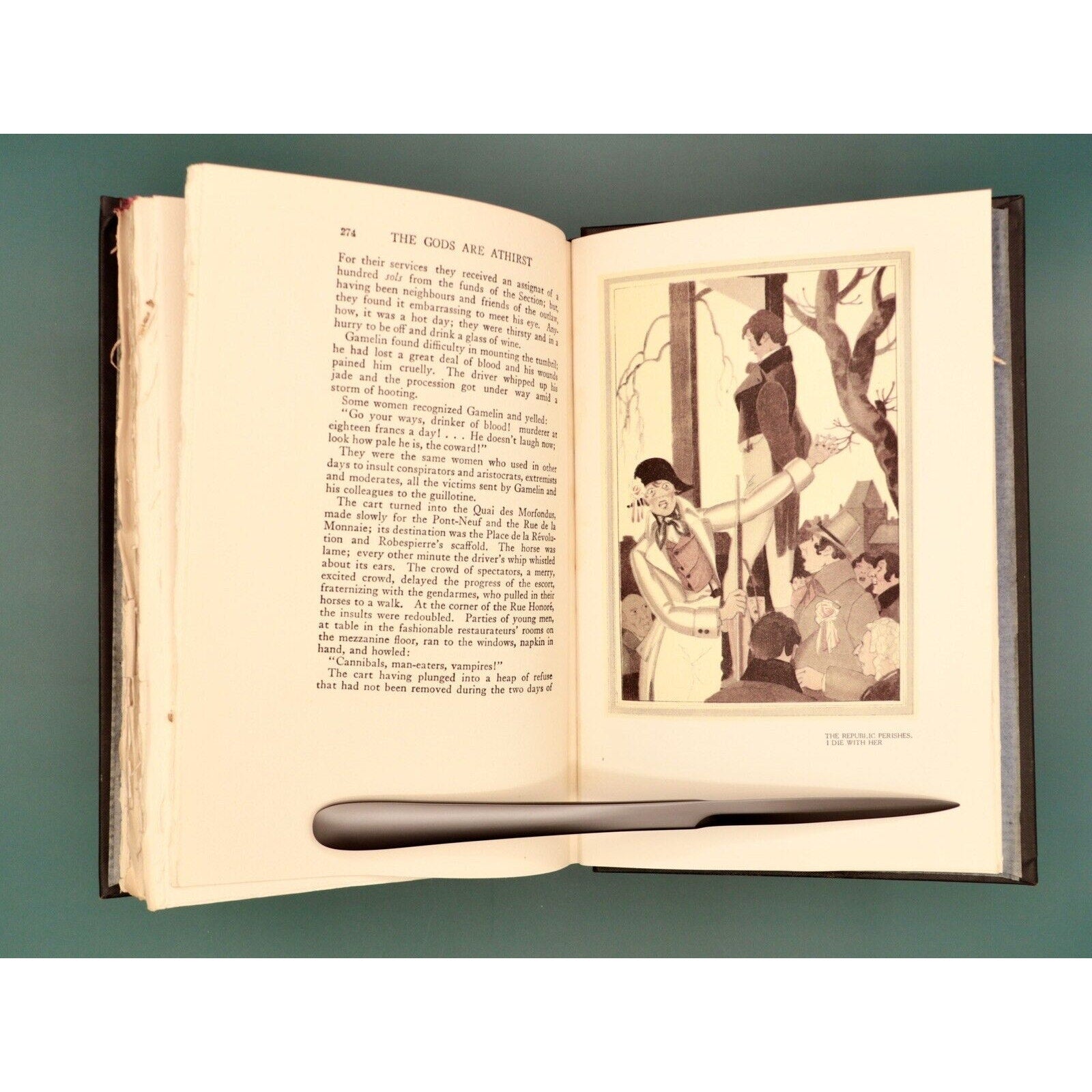 The Gods Are Athirst, by Anatole France, 1927 Illustrated Edition