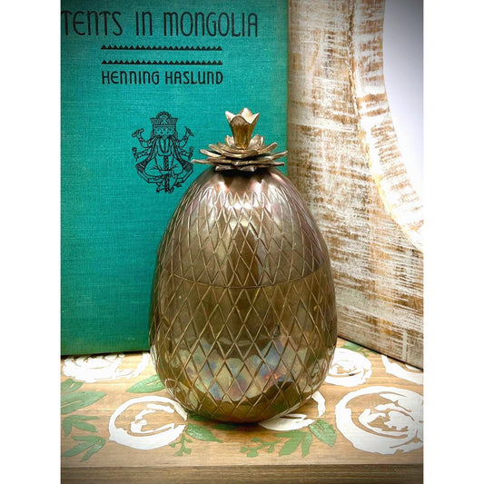 Vintage Nora Fenton Design Pineapple Shaped Decorative Box