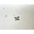 Limoges Bernardaud "B & Co" Stamped Floral Dresser Tray with Gold Trim