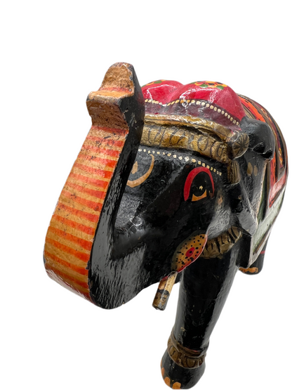 Handcrafted Decorative Wooden Elephant Figurine