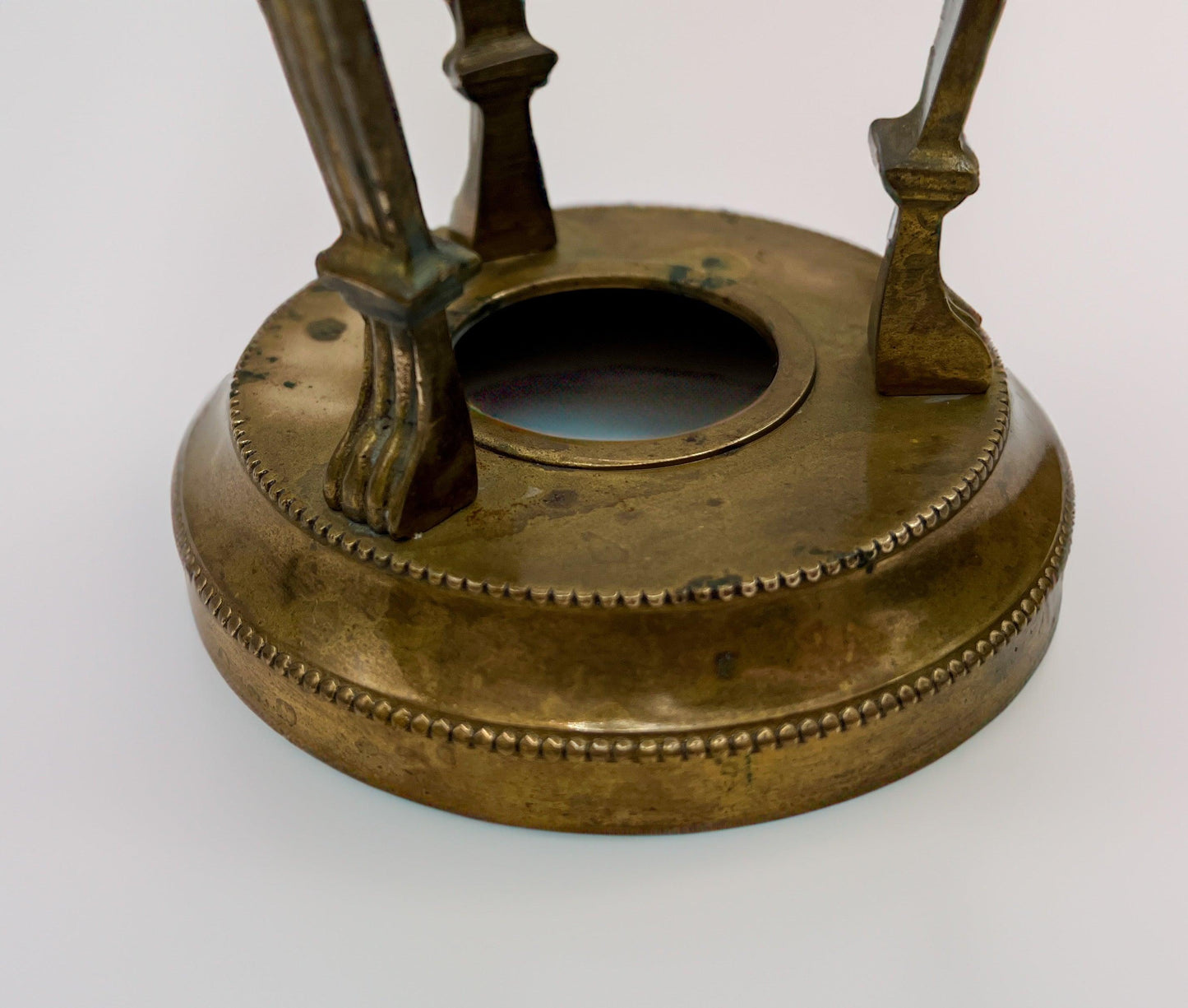 Vintage Brass Conical Vase with Lion Detail - That’s My JAmm