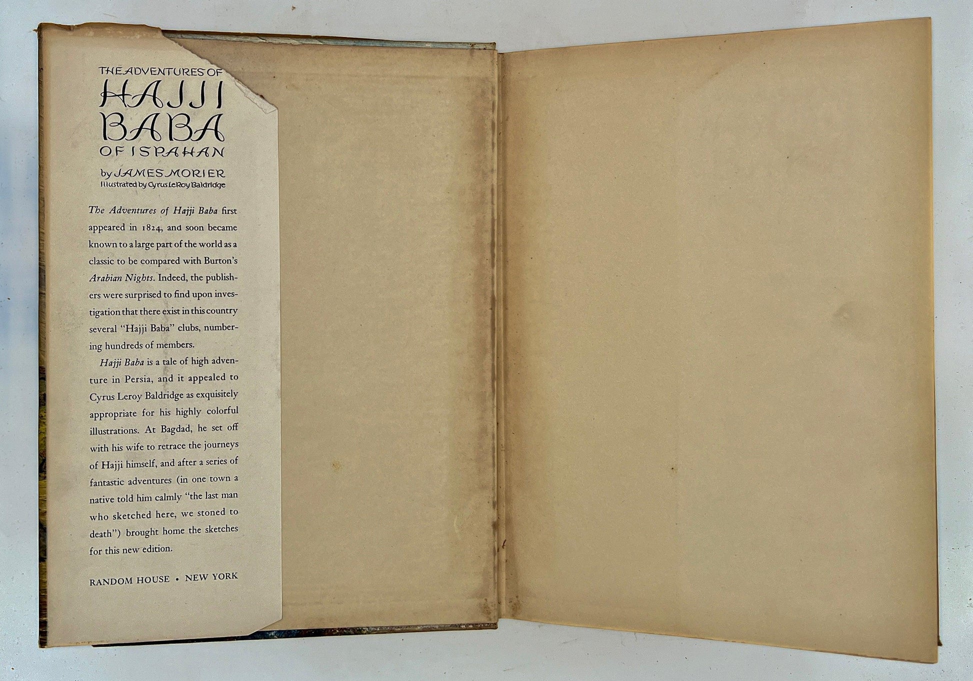 The Adventures of Hajji Baba of Ispahan, by James Morier (1937) - That’s My JAmm