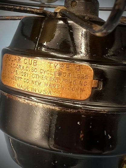 Vintage Polar Cub Type G Fan - Antique Electric Desk Fan - Pat. 1921 (Untested)
