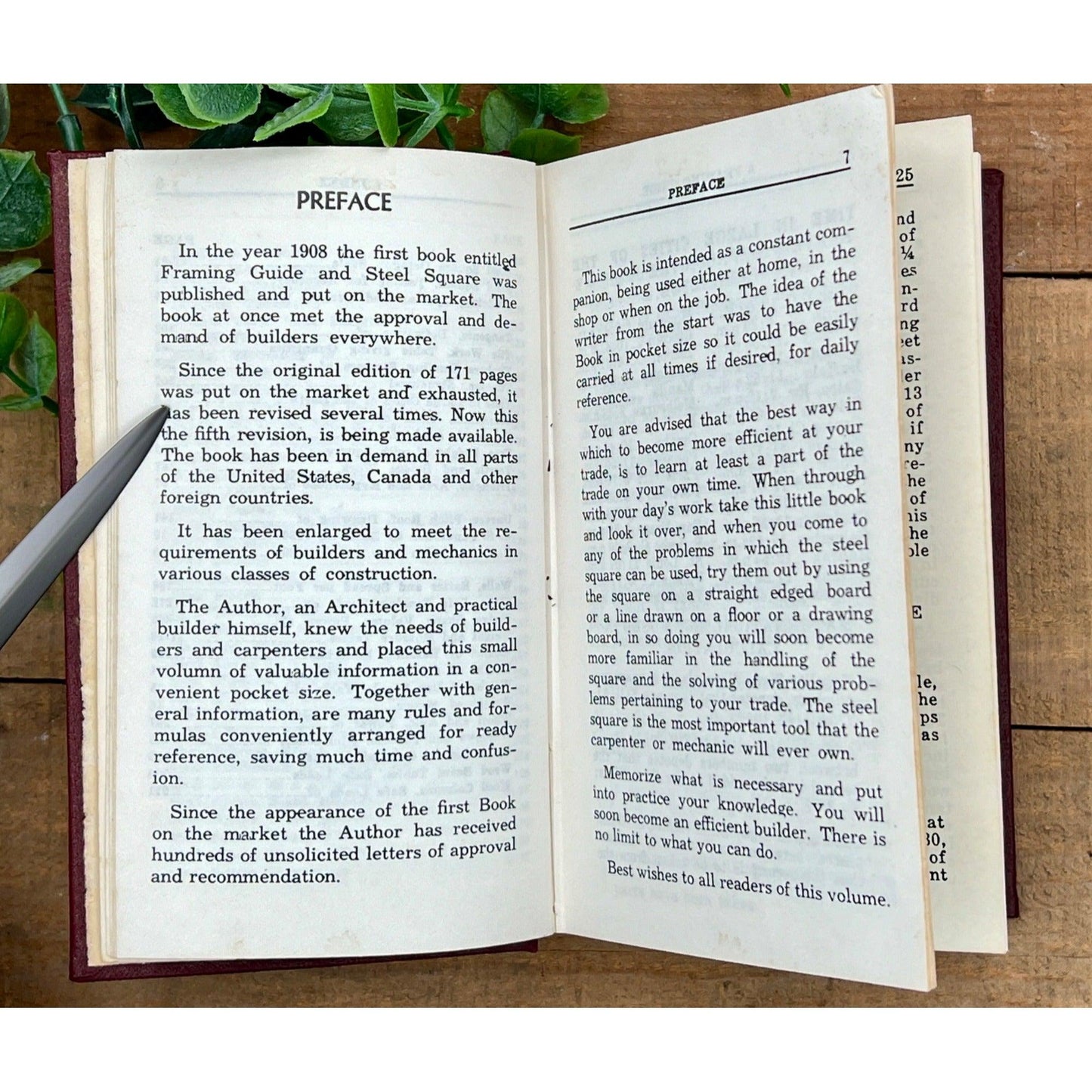 Vintage 1970s "A Framing Guide & Steel Square" Book by Sigmon with Sargent 12” x 8” Steel Square - That’s My JAmm