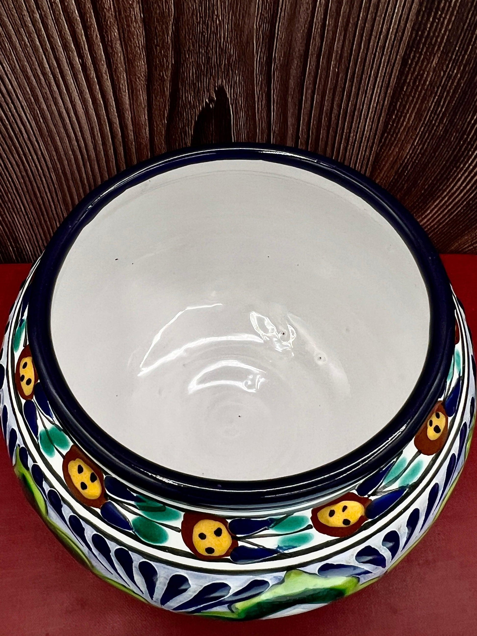 Casa la Paz Talavera Majolica Hand Painted Tibor Jar from Puebla Mexico - That’s My JAmm