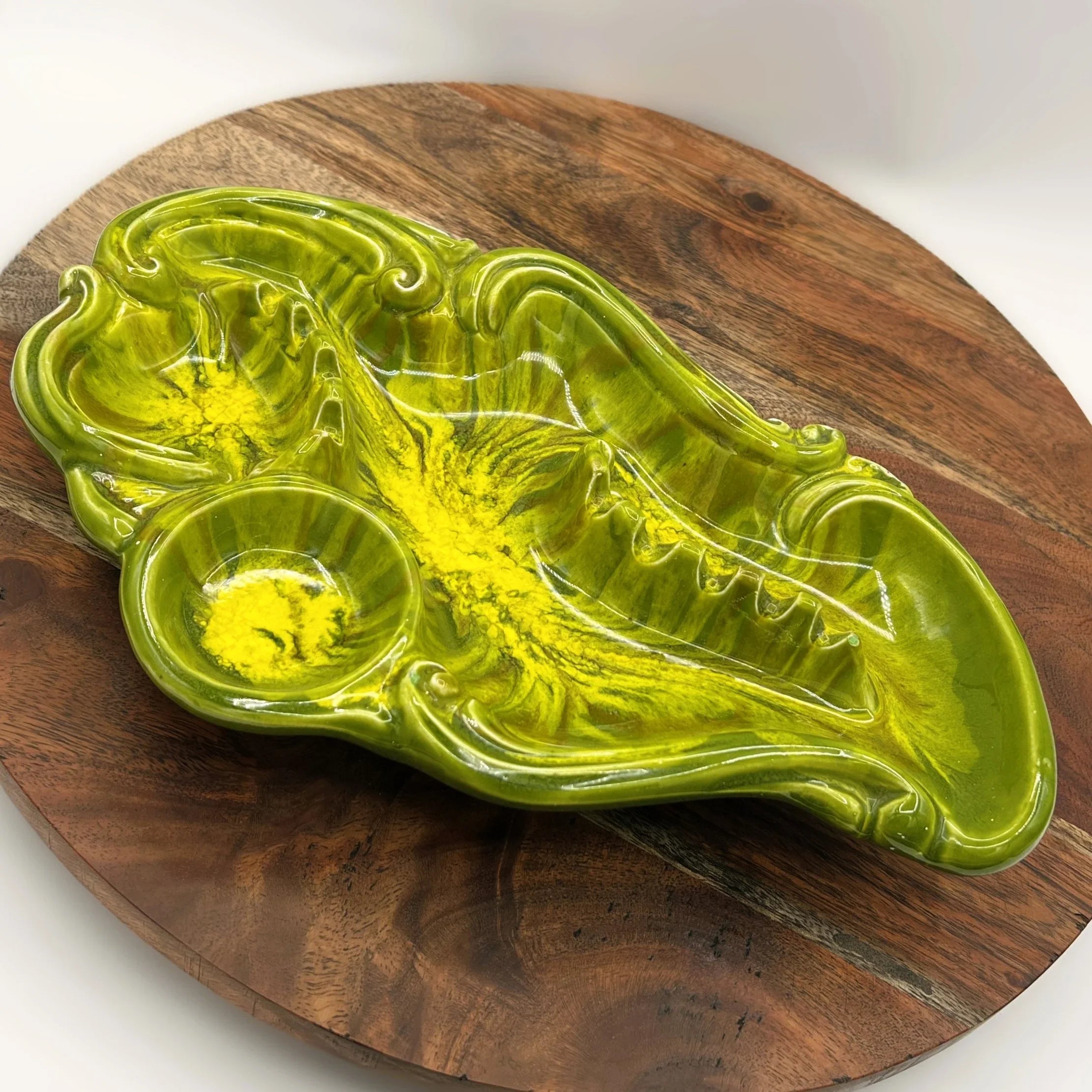 Mid Century Ashtray California Art Pottery Signed Cess Orig 984 USA