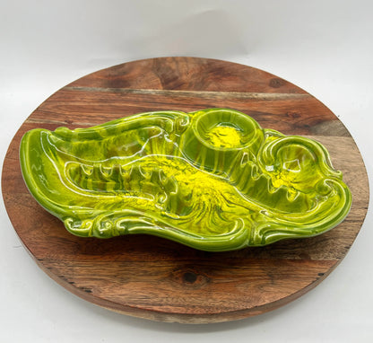 Mid Century Ashtray California Art Pottery Signed Cess Orig 984 USA