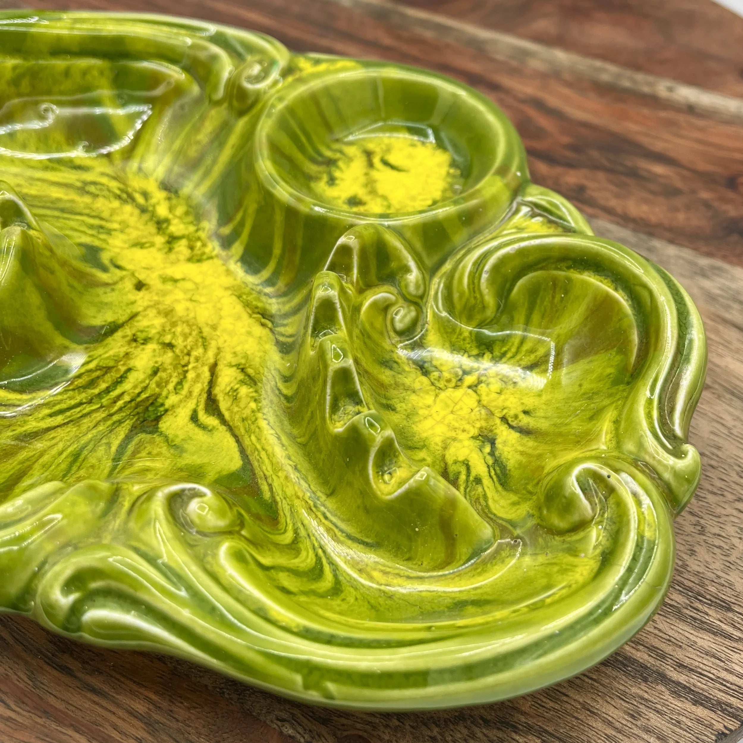 Mid Century Ashtray California Art Pottery Signed Cess Orig 984 USA