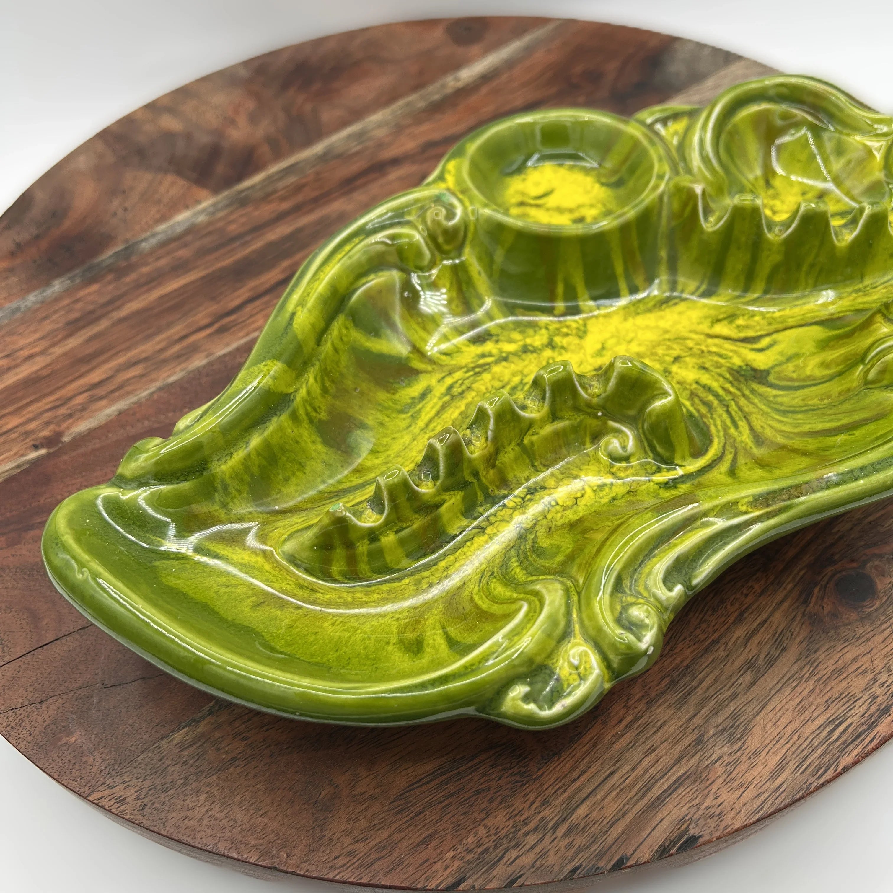 Mid Century Ashtray California Art Pottery Signed Cess Orig 984 USA