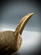 Authentic Antique 19th C. Hand-Hammered Solid Brass Arabian Dallah w/ Maker's Mark