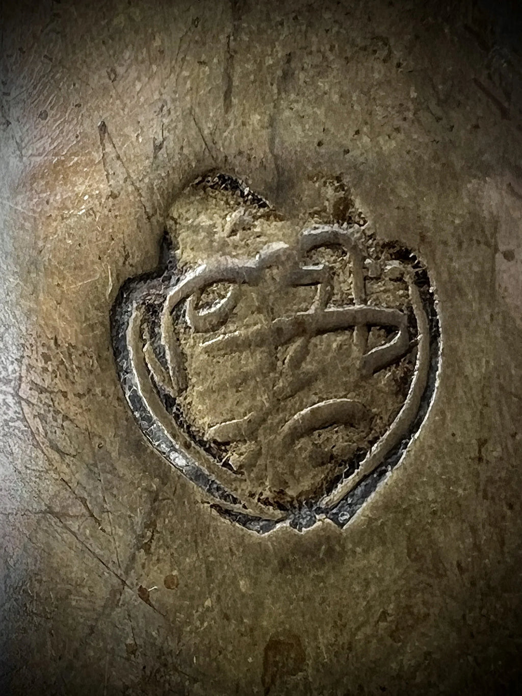 Authentic Antique 19th C. Hand-Hammered Solid Brass Arabian Dallah w/ Maker's Mark