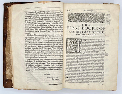 The Historie of the Councel of Trent, 1620 First English Edition w/ Inscriptions - That’s My JAmm
