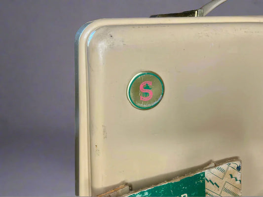 Vintage Singer 403A Slant-o-Matic  hard-shell carrying case.