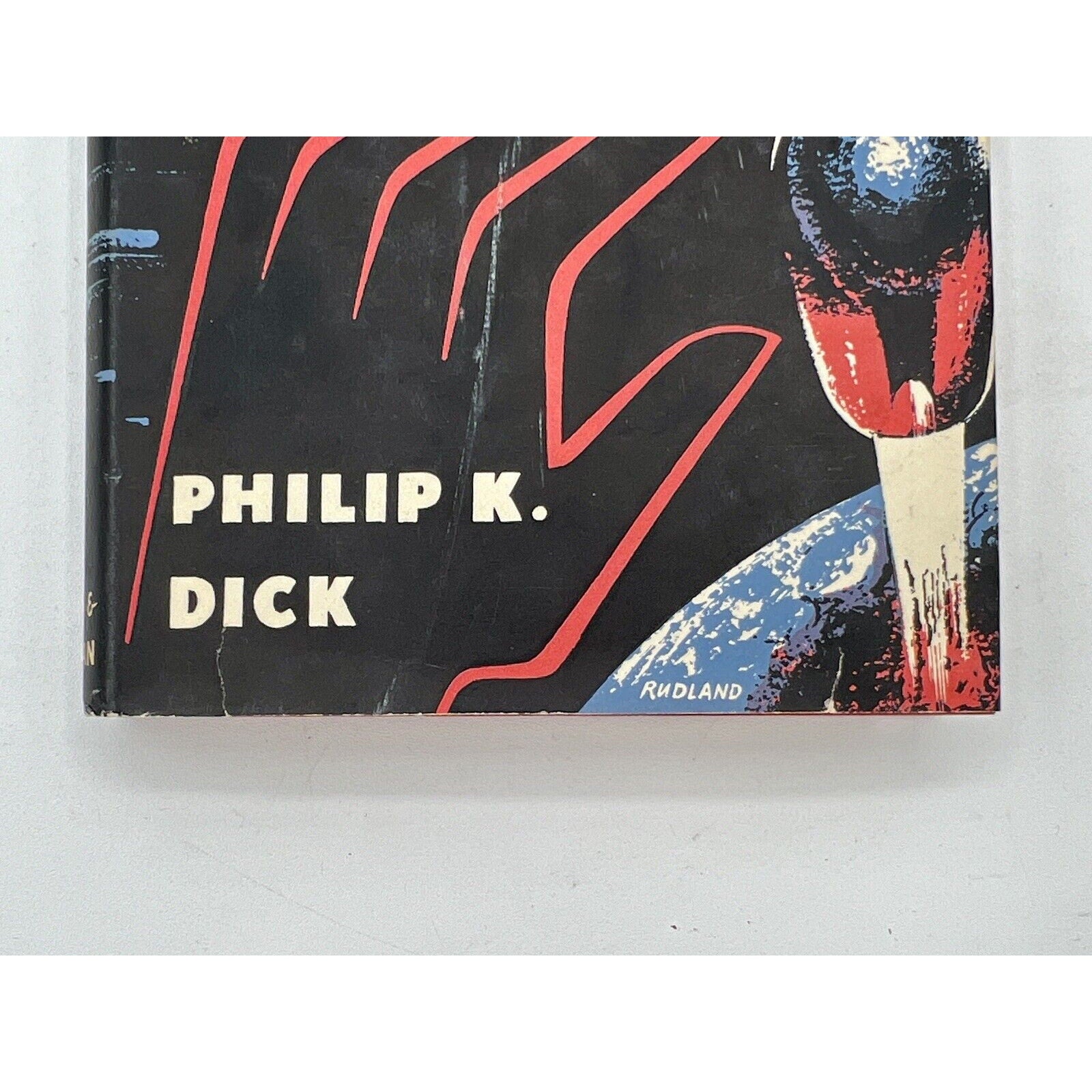 Book cover with 'Philip K. Dick' text on a black background