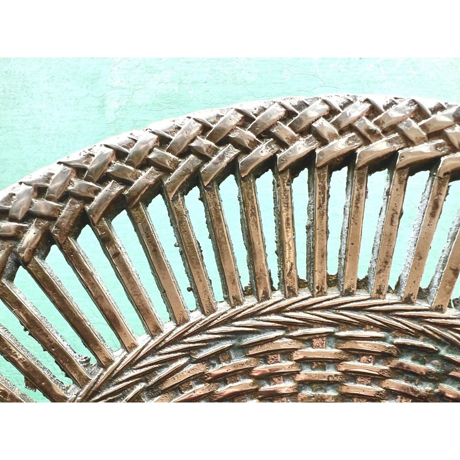 Italian Vintage Reticulated Brass Plate