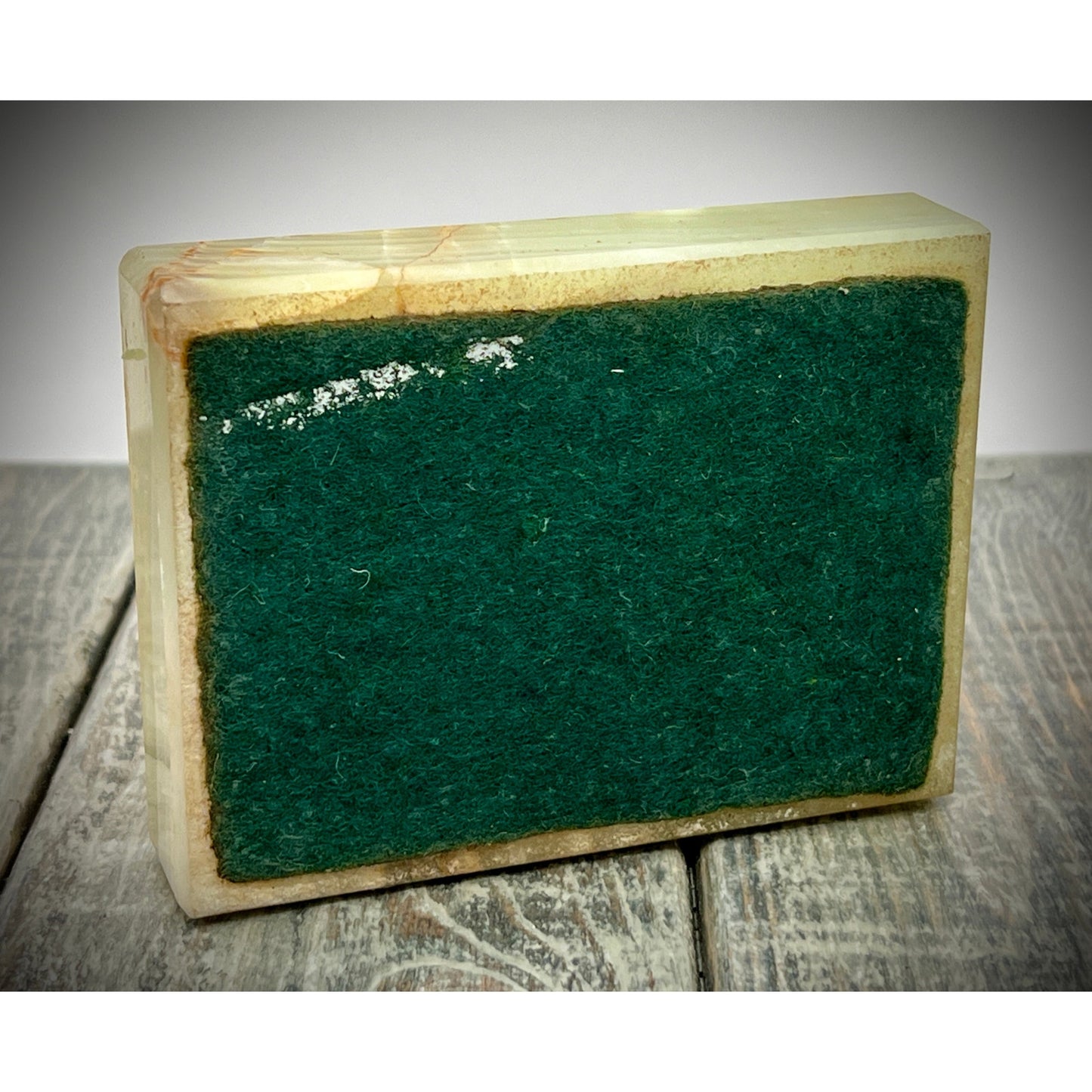 Unique Brass Dog Figurine on Onyx Ashtray