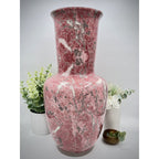 Italian Pink, Gray, and White Large Vase
