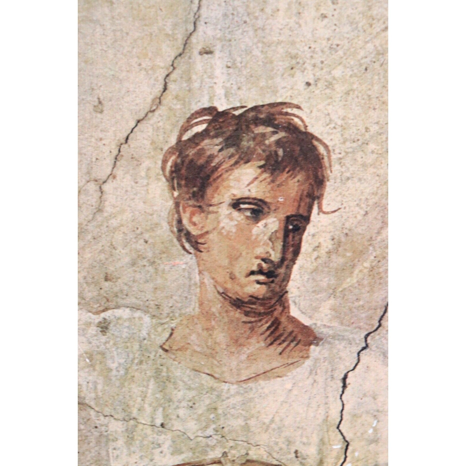 Vintage 16" x 12" Brigita del Forno #041 Pompeian Painting on Velvet