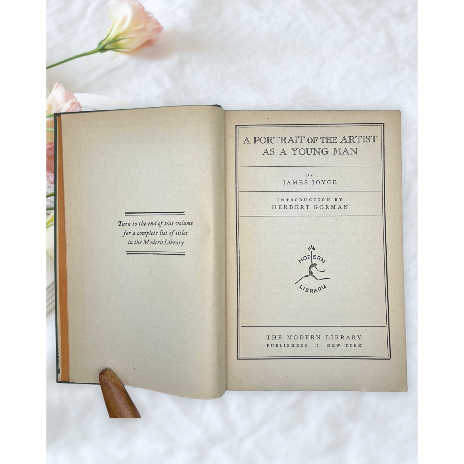 Vintage A Portrait of the Artist as a Young Man James Joyce Modern Library Book