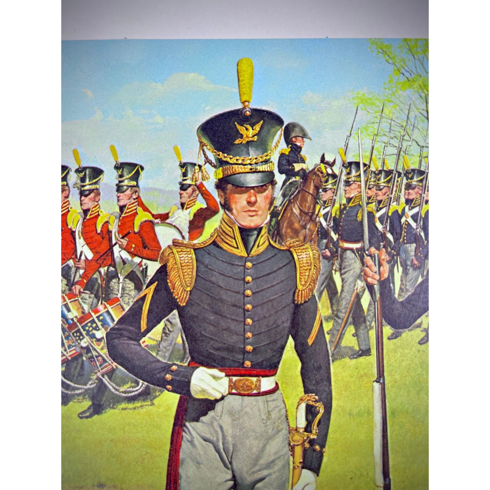 Hugh McBarron American military lithographs: 1827–1836 portraits of American soldiers in period uniforms.