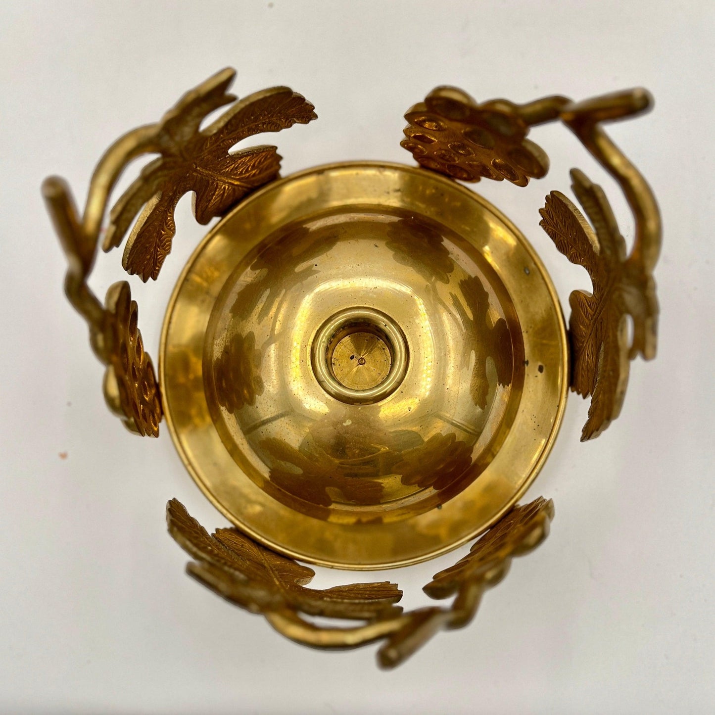 Vintage Brass Ambrosia Handmade Urli Bowl