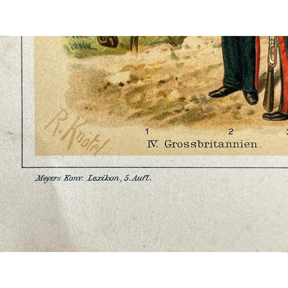 Vintage Military Uniform Prints Set of 3 Kaiserlicher Herald Artillerie