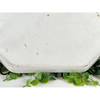 Limoges Bernardaud "B & Co" Stamped Floral Dresser Tray with Gold Trim