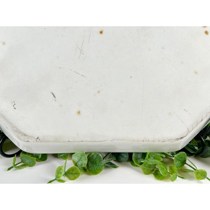 Limoges Bernardaud "B & Co" Stamped Floral Dresser Tray with Gold Trim