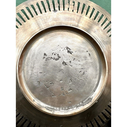 Italian Vintage Reticulated Brass Bowl