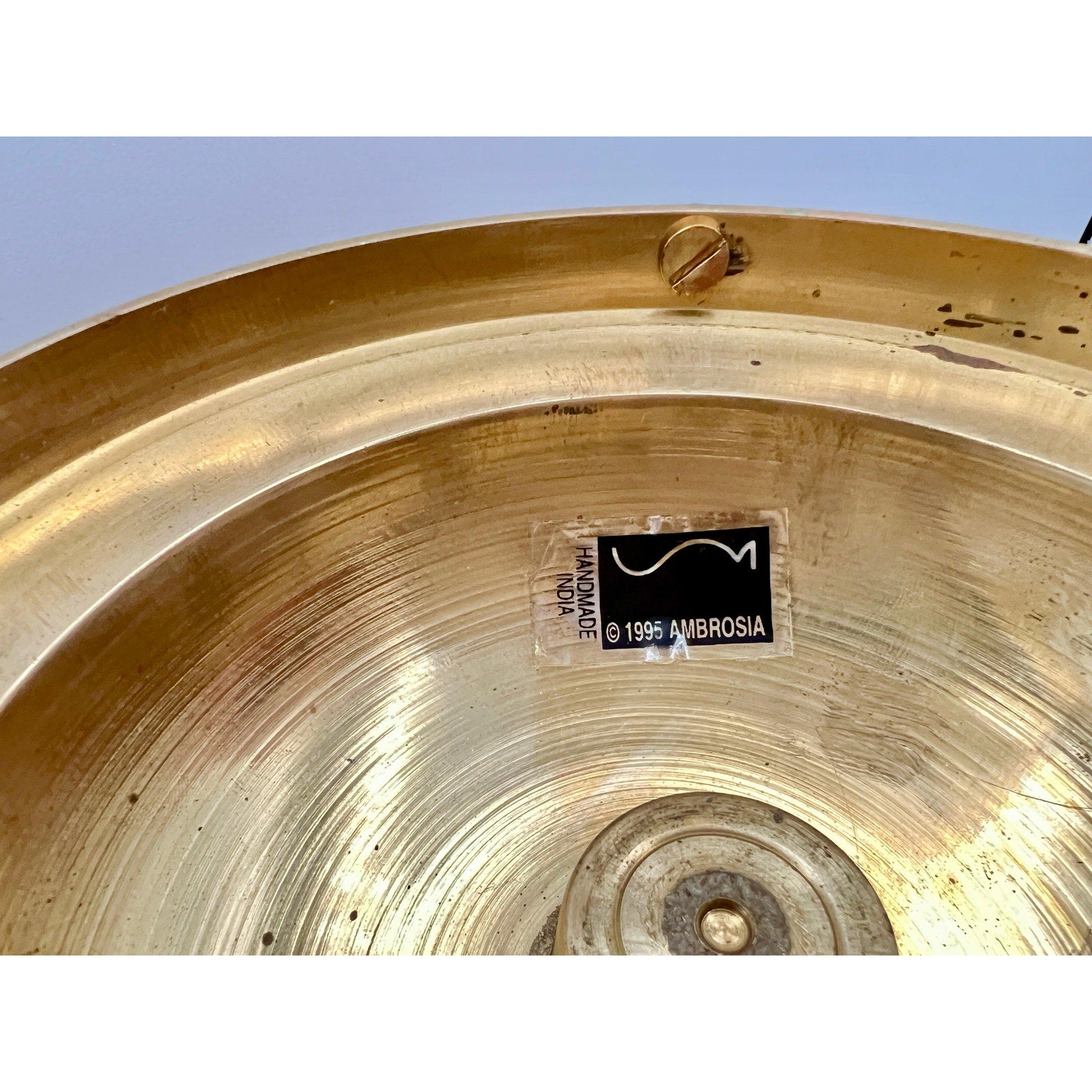 Vintage Brass Ambrosia Handmade Urli Bowl