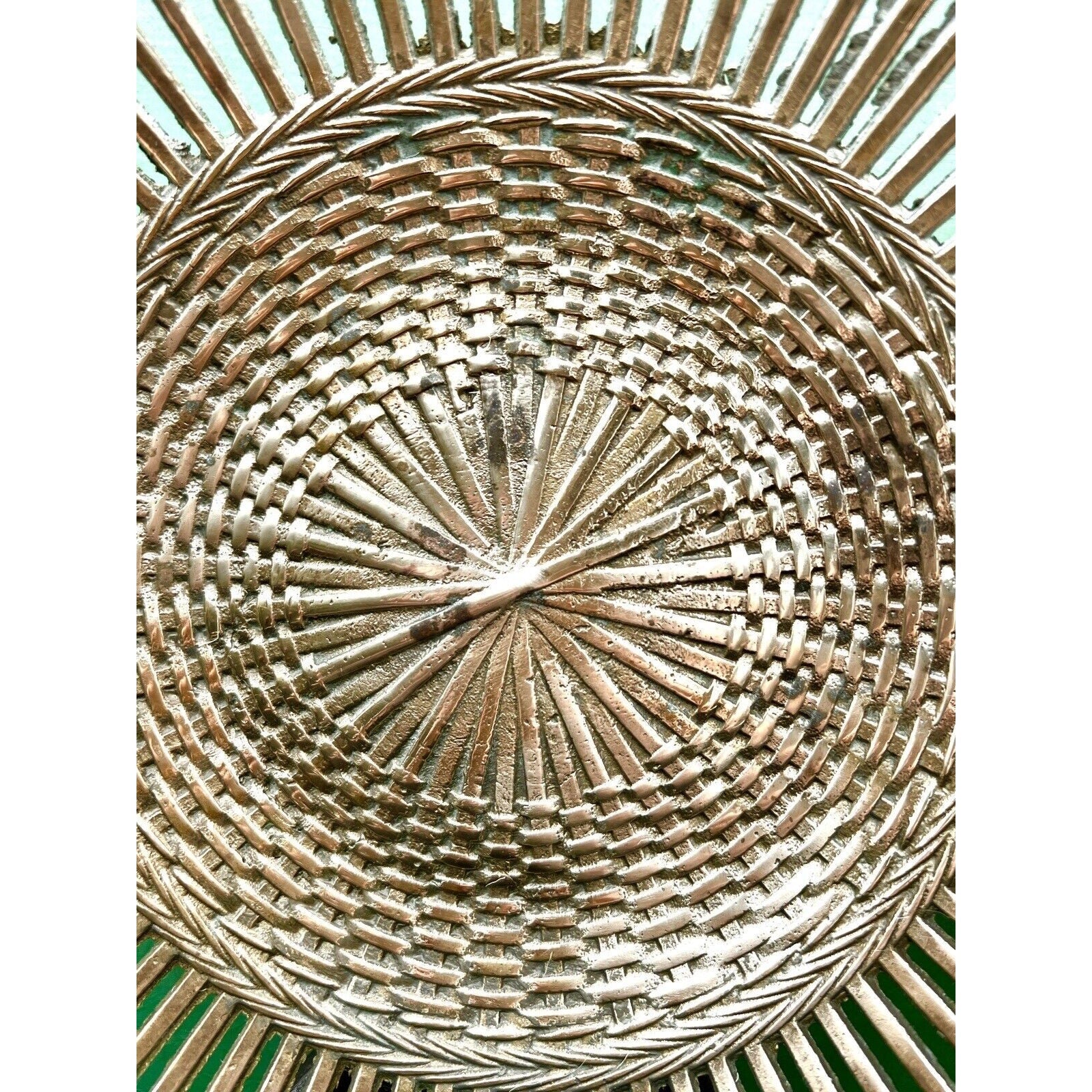 Italian Vintage Reticulated Brass Plate