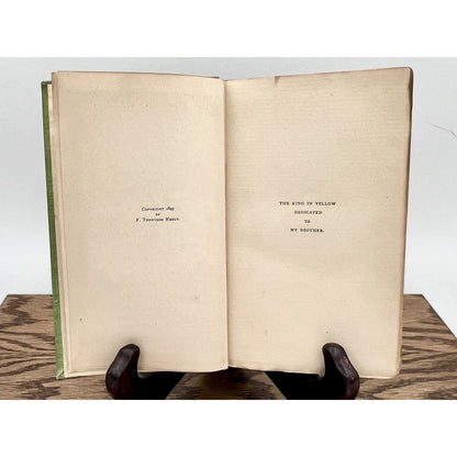 The King in Yellow - Robert Chambers, Signed and Inscribed 1895 First Edition