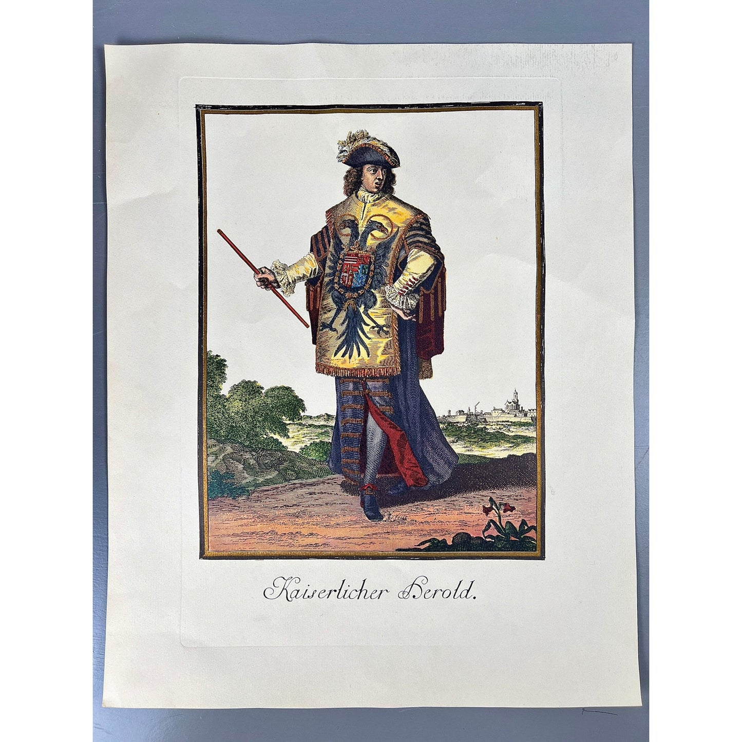Vintage Military Uniform Prints Set of 3 Kaiserlicher Herald Artillerie