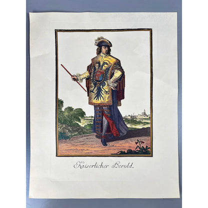 Vintage Military Uniform Prints Set of 3 Kaiserlicher Herald Artillerie