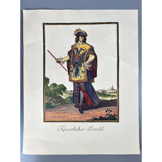 Vintage Military Uniform Prints Set of 3 Kaiserlicher Herald Artillerie