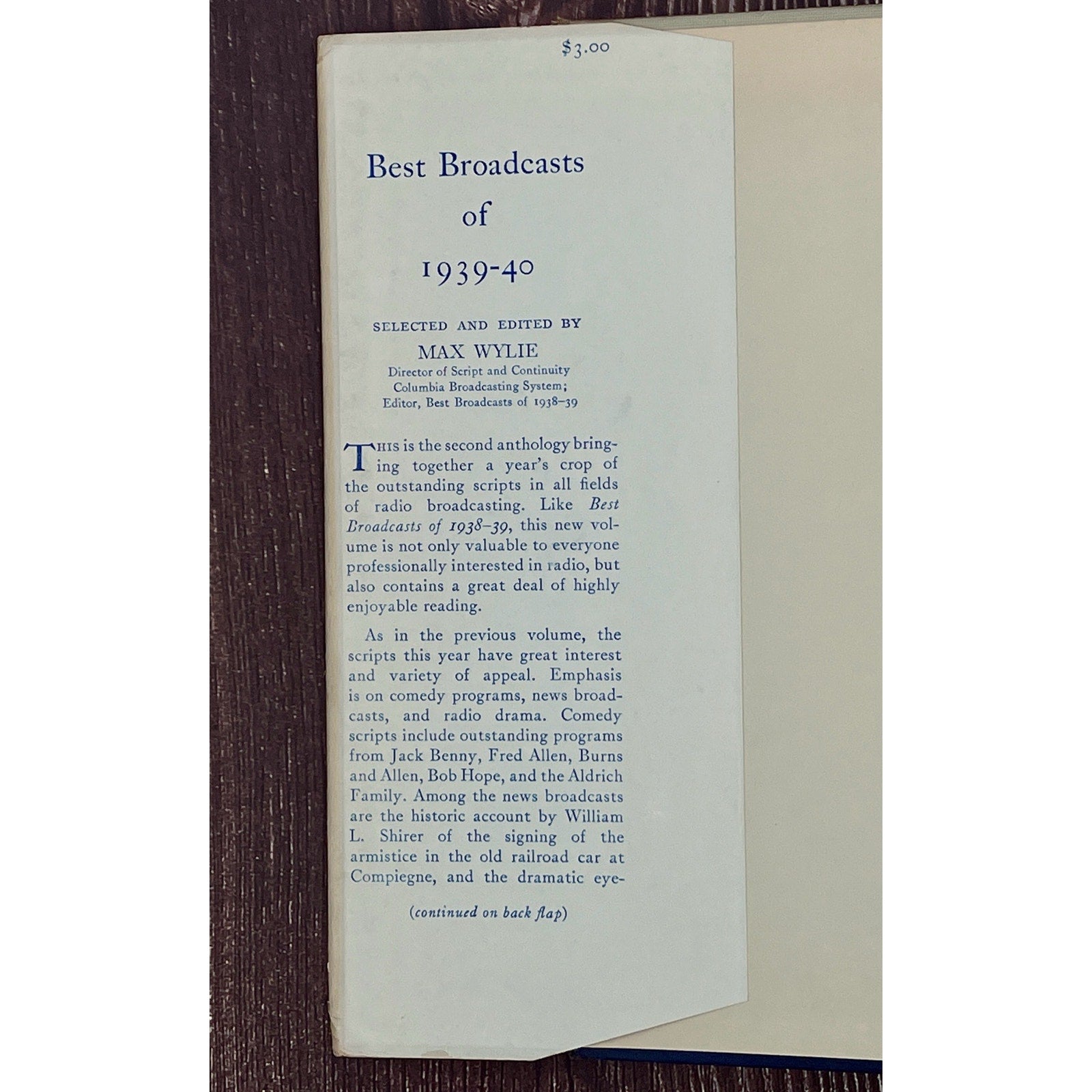 Best Broadcasts of 1939-40 by Max Wylie