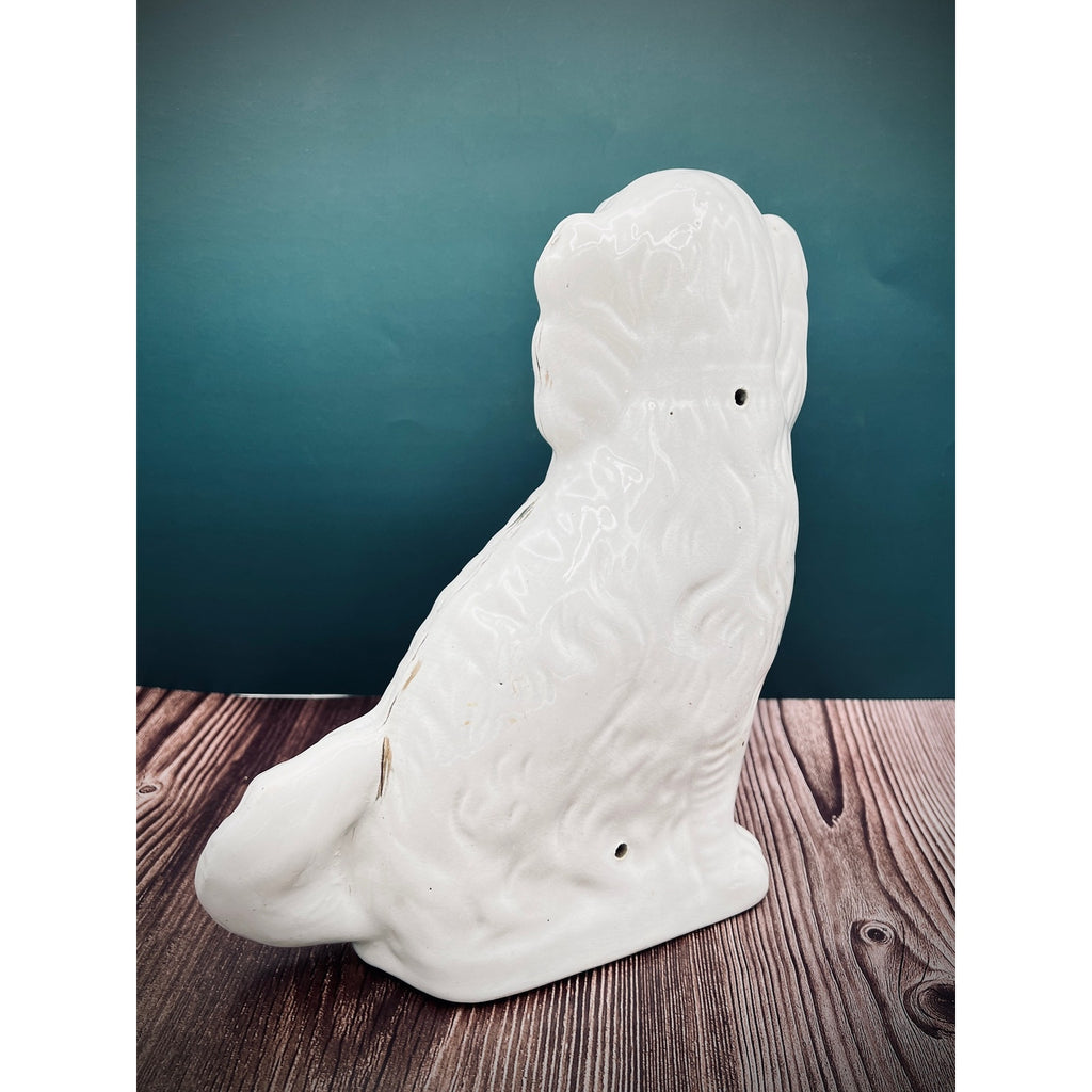 Antique Staffordshire Porcelain Dog Figurines - Pair of Collectible English Ceramic Dogs