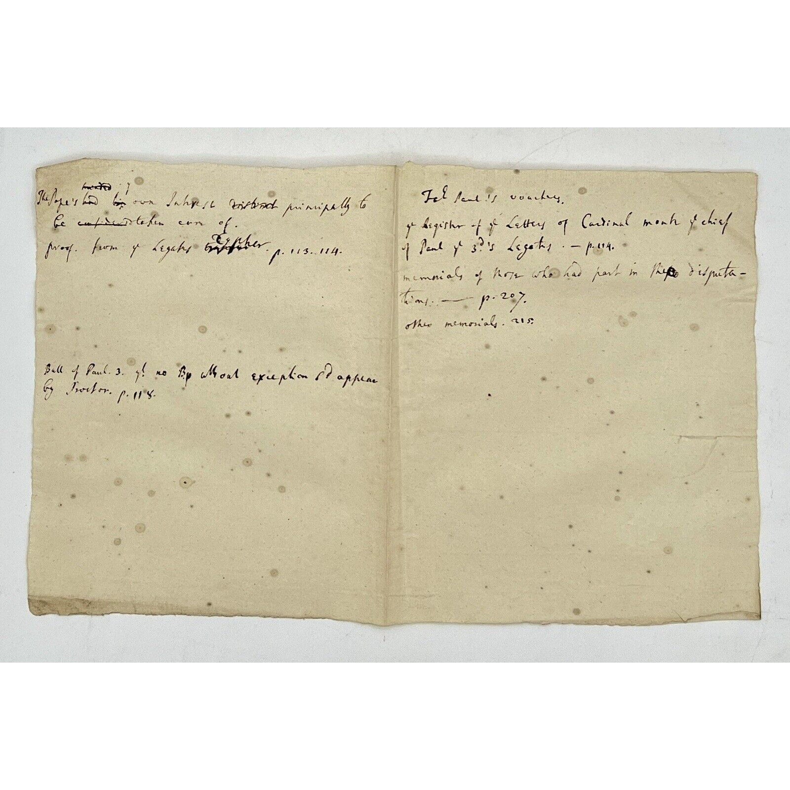 The Historie of the Councel of Trent, 1620 First English Edition w/ Inscriptions