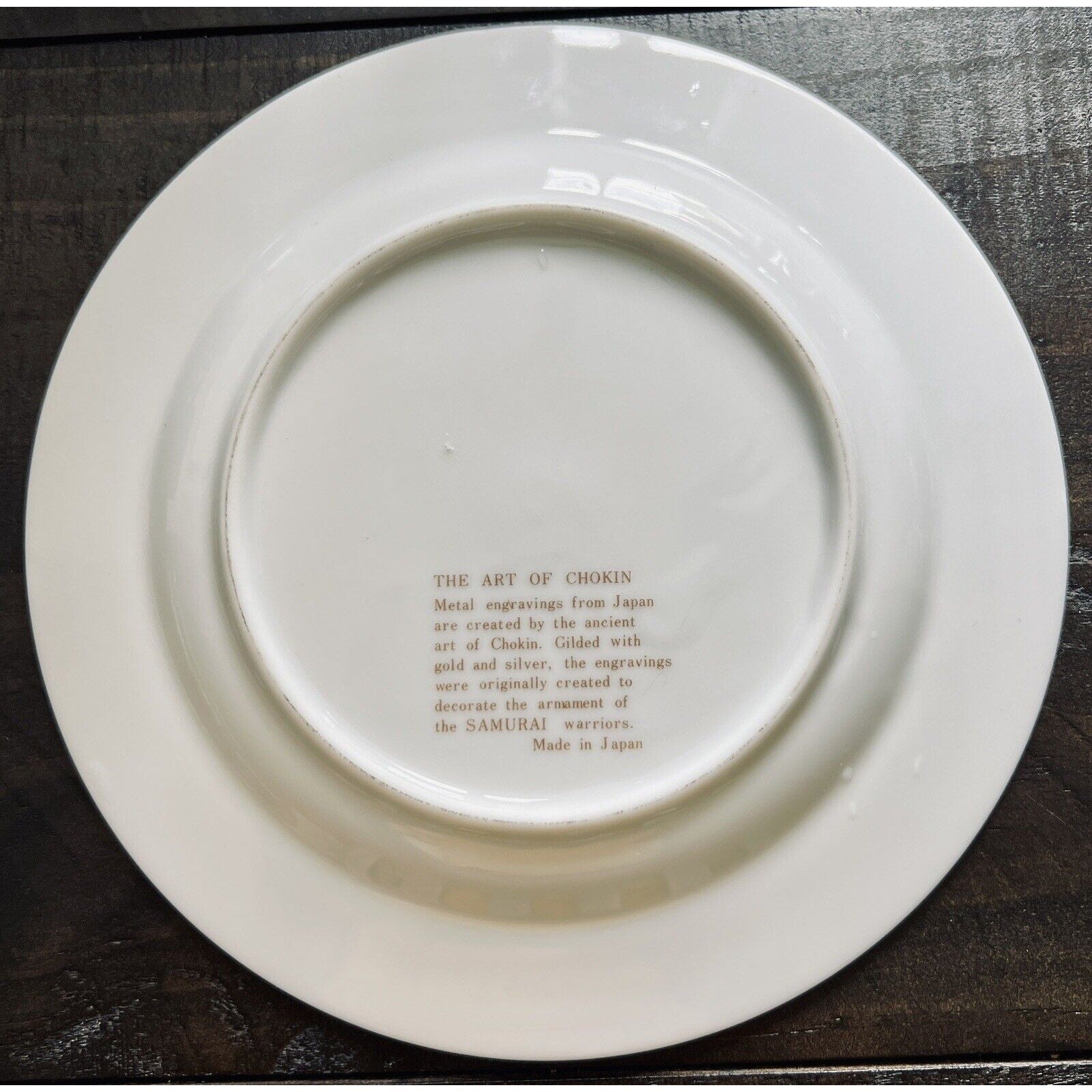 Pair of Art of Chokin 6" 24k Gold Plates Peacock, Duck, Hummingbird, Butterflies