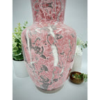 Italian Pink, Gray, and White Large Vase